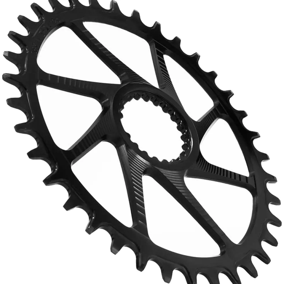 Garbaruk Melon MTB Chainring - Direct Mount / Oval / Narrow-Wide - for Shimano Deore XT M8100 / SLX M7100 - black