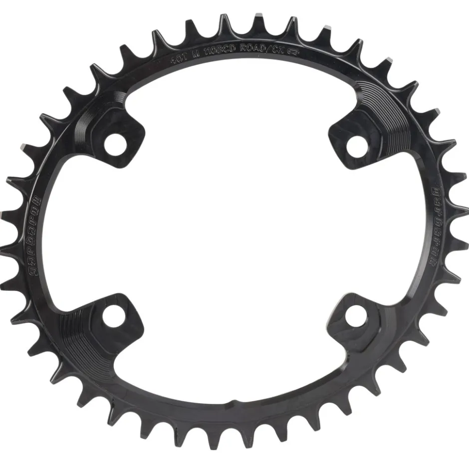 Kettingbladen < Garbaruk Road/CX/Gravel Chainring - 110 mm / Oval / Narrow-Wide - for Shimano GRX - black