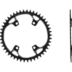 Garbaruk Road/CX/Gravel Kettingblad - 110 mm / Rond / Narrow-Wide - voor Shimano GRX - zwart