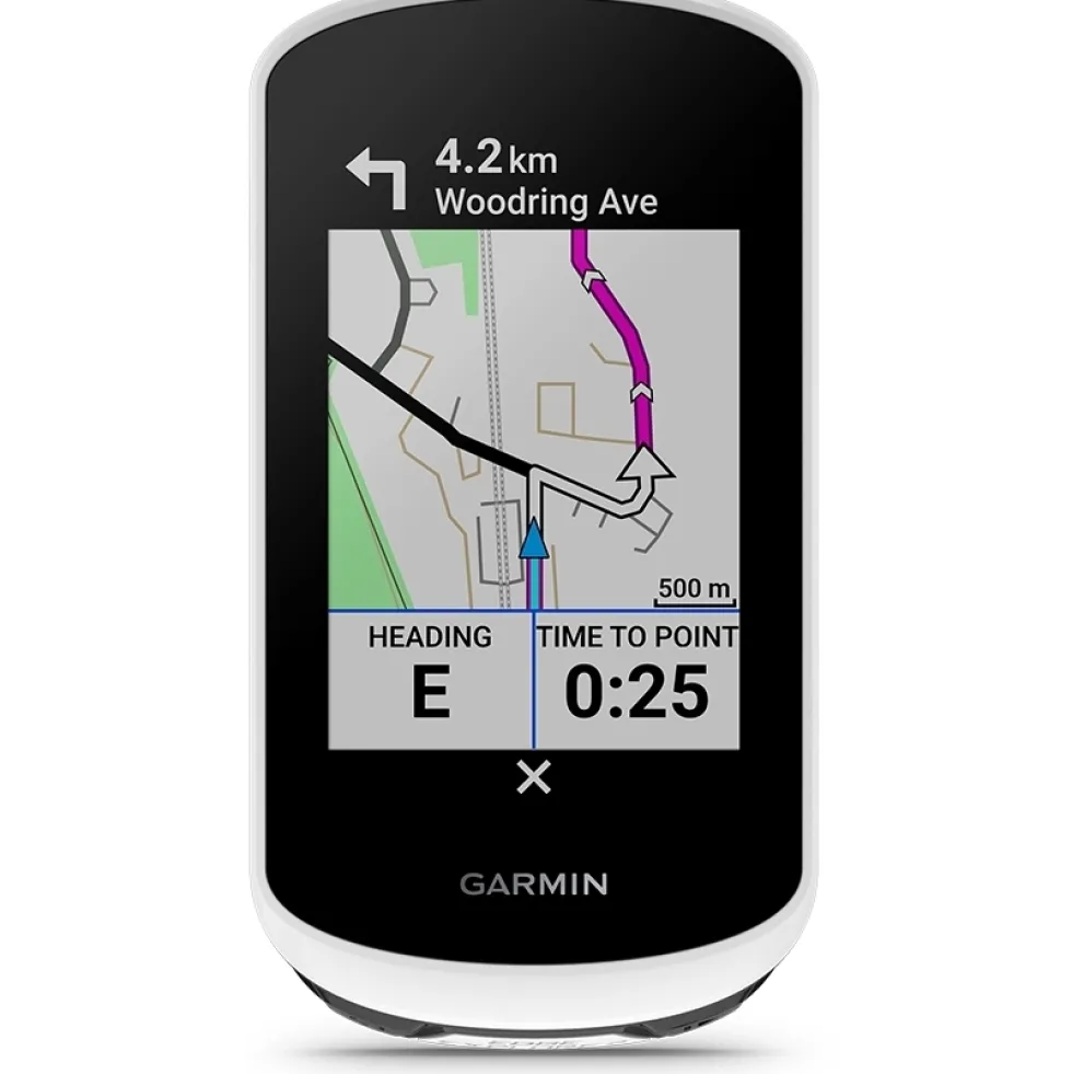 Garmin Edge Explore 2 Power Mount Bundle GPS Cycling Computer - wit