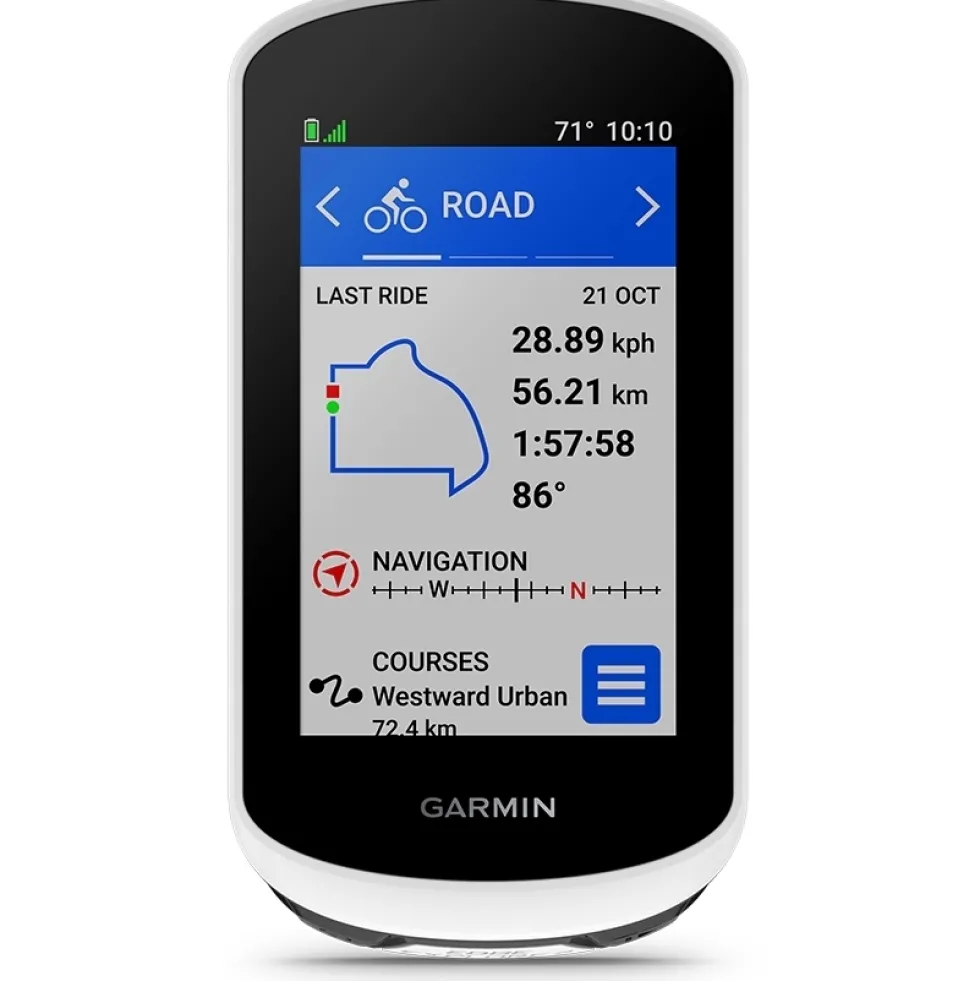 Garmin Edge Explore 2 Power Mount Bundle GPS Cycling Computer - wit