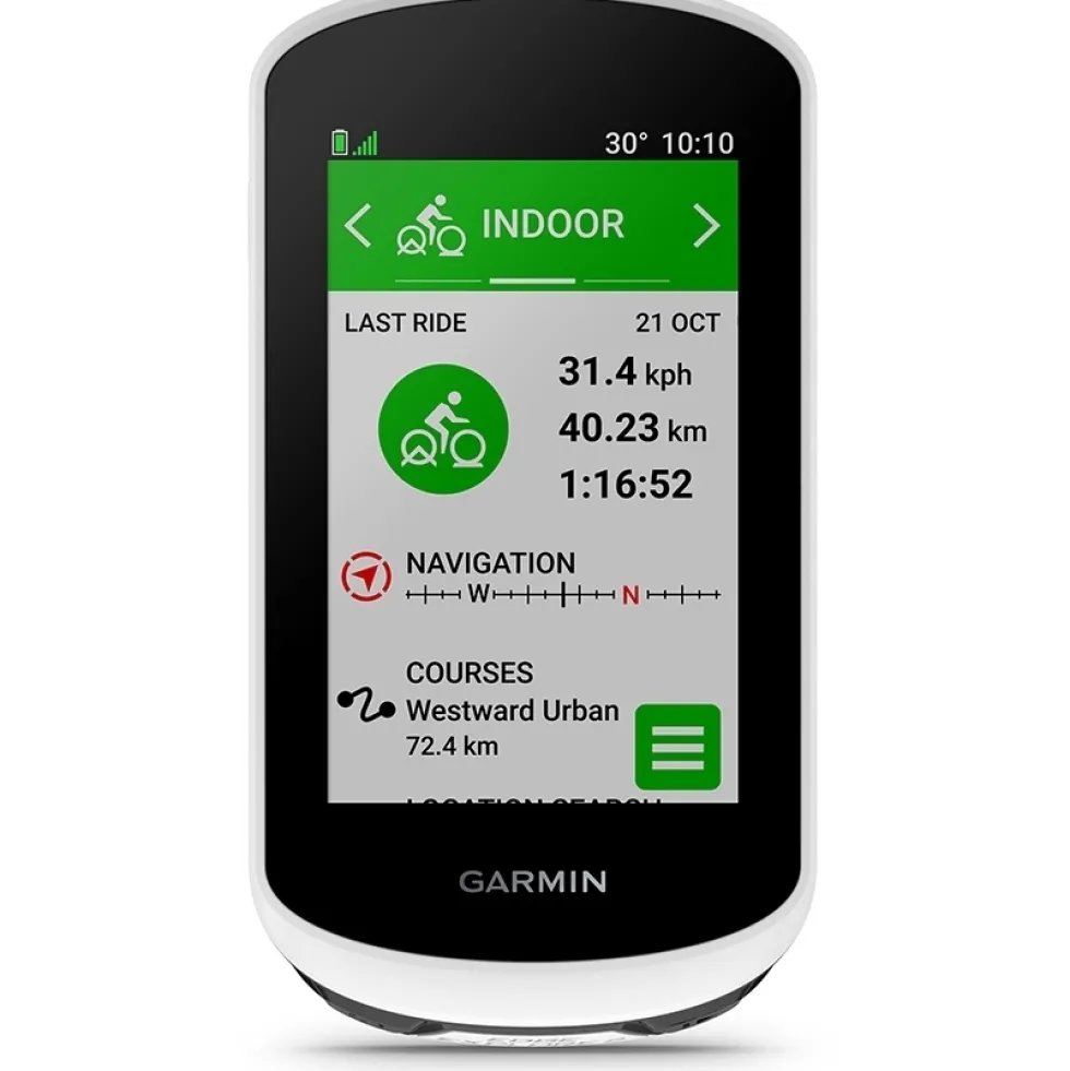 Garmin Edge Explore 2 Power Mount Bundle GPS Cycling Computer - wit