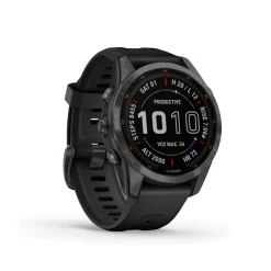 Garmin fenix 7S Sapphire Solar GPS Smartwatch - carbon grey/black - DLC Titanium