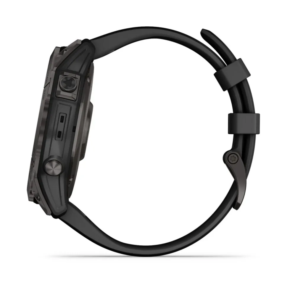 Garmin fenix 7X Sapphire Solar GPS Smartwatch - carbon grey/black - DLC Titanium