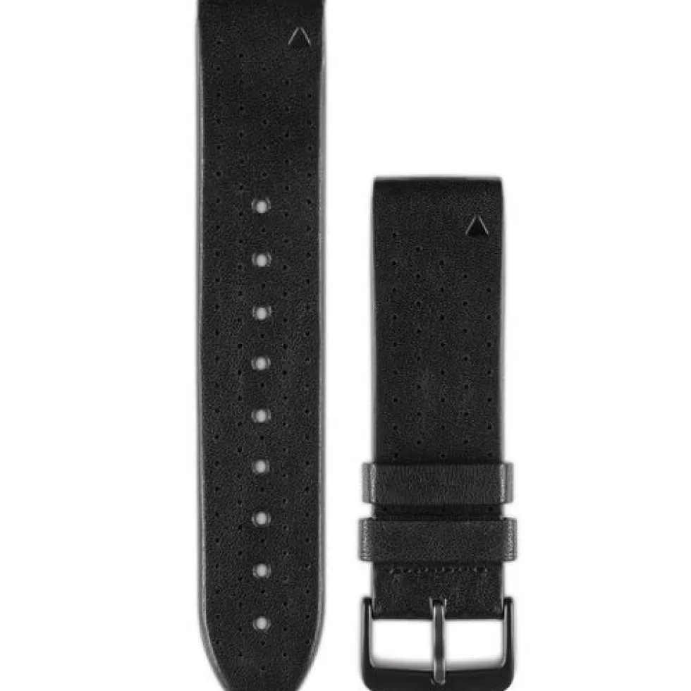 Garmin QuickFit 22 Watch Band for fenix 5/6 / Forerunner 935/945 / Instinct - Black Perforated Leather - 010-12500-02