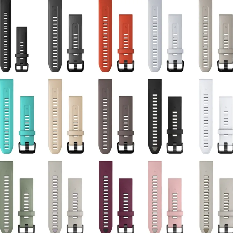 Sporthorloges|Sporthorloges < Garmin QuickFit 20 Watch Bands for Fenix 5S/6S/7S/8 - 43mm - Silicone