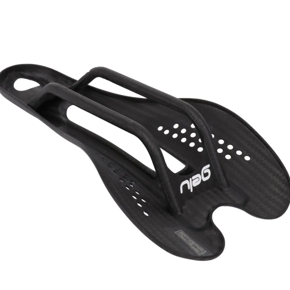 Gelu P3 Carbon Saddle with Punctured Top - black Logos