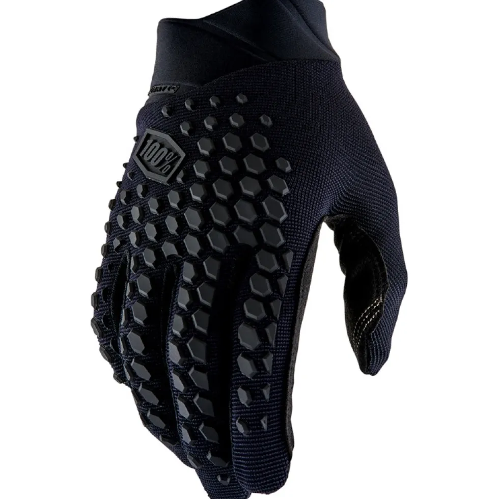 100% Geomatic Fietshandschoenen - zwart/charcoal