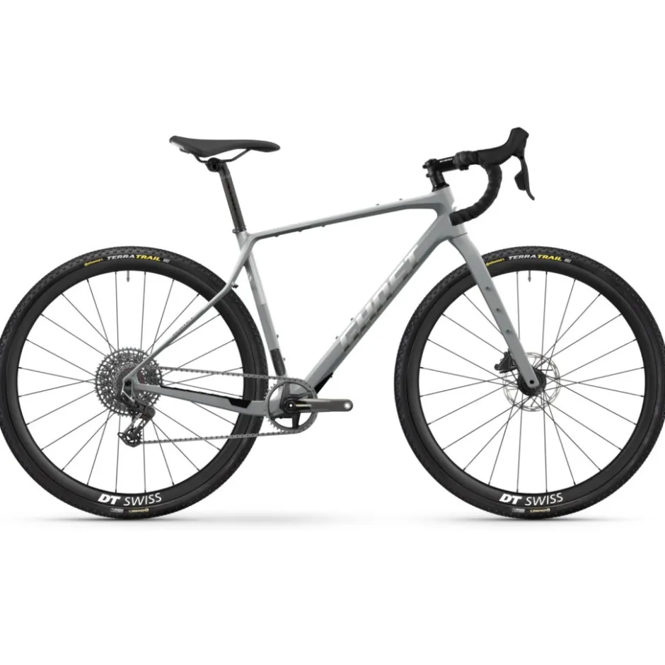 Race Gravelbikes < Ghost AKET CF LTD - Carbon Gravel Bike - 2025 - myteriou grey / ilver - gloy