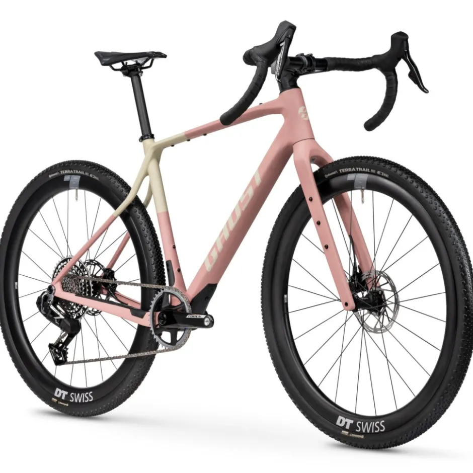 Gravelbikes Bikepacking < Ghost AKET CF X - Force AX - Carbon grave bike - 2026 - rutic terracotta / andy beige - att