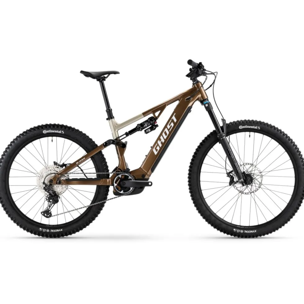 Ghost E-ASX ADVANCED HIGH - 29"/27,5" E-MTB - 2026 - brown bear / stone glossy