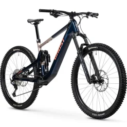 Ghost PATH RIOT CF Advanced - Carbon E-Mountainbike - 2025 - ink blue / coffee ice rose - glossy