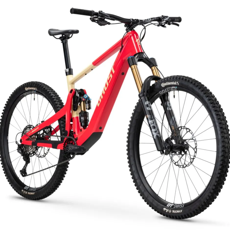 Elektrische Fietsen|Elektrische Endurofietsen < Ghost PATH RIOT CF Fu Party - Carbon E-ountainbike - 2025 - eiic red / yeow gacia and - goy
