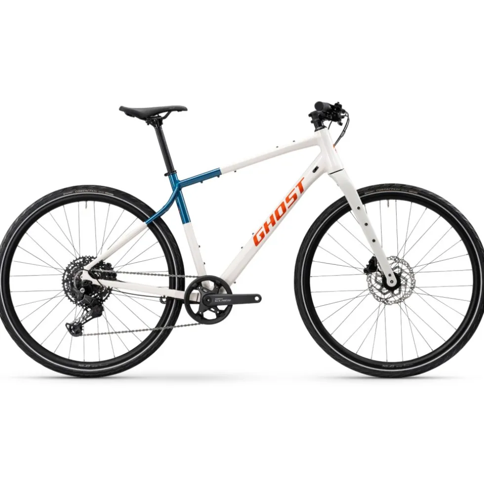 Ghost URBAN ASKET - Stadsfiets - 2026 - white / deep sea blue glossy