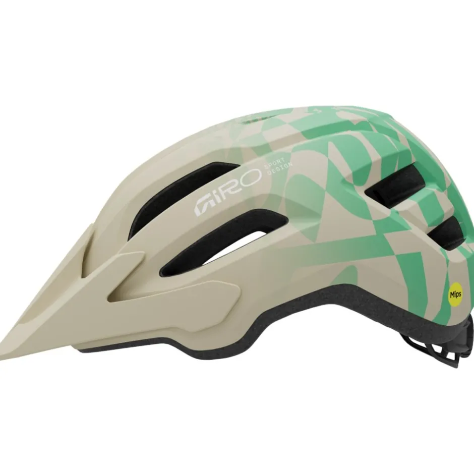 Mtb-Helmen < Giro Fixture MIPS II MTB Helm - matte stone/green rush