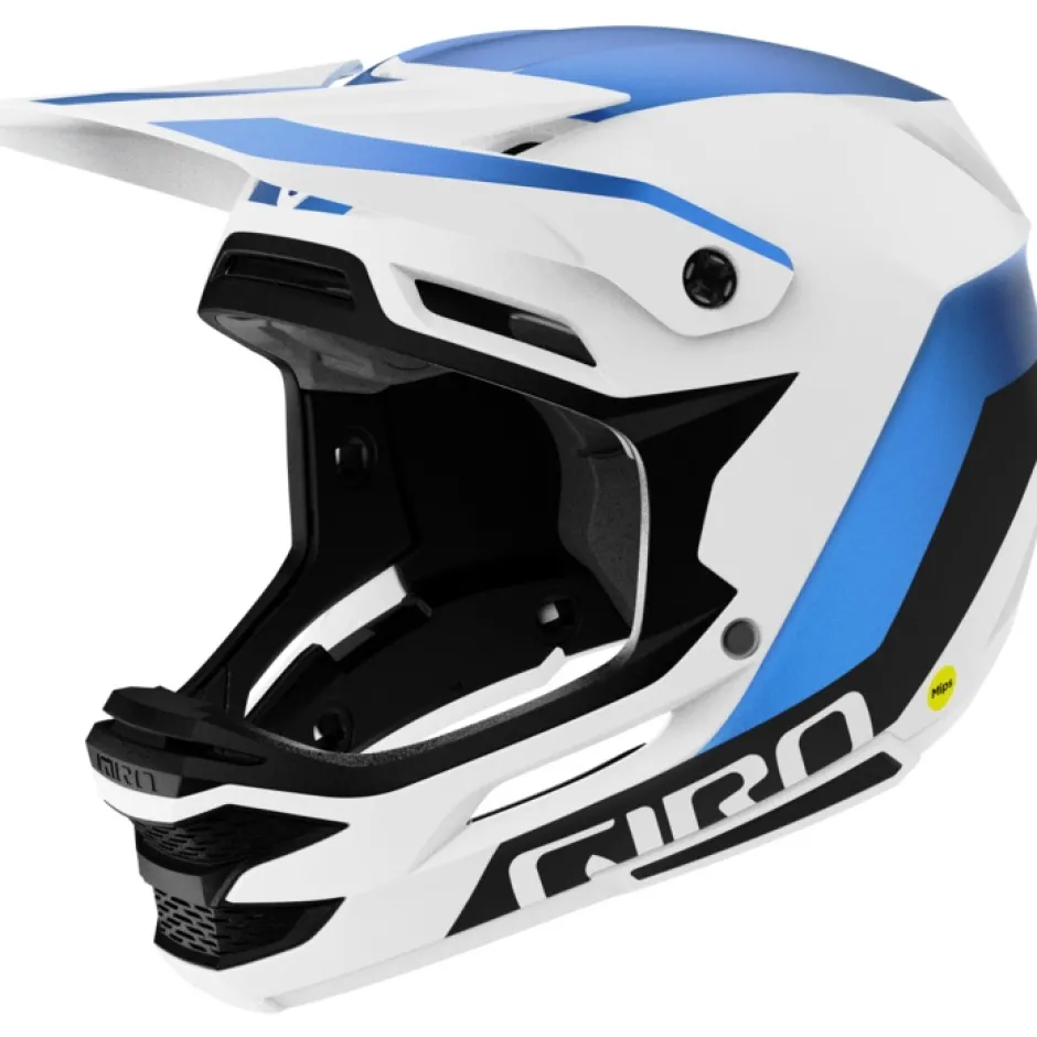 Mtb-Helmen|Downhill Helmen < Giro Insurgent Spherical Integraalhelm - matte white/ano blue