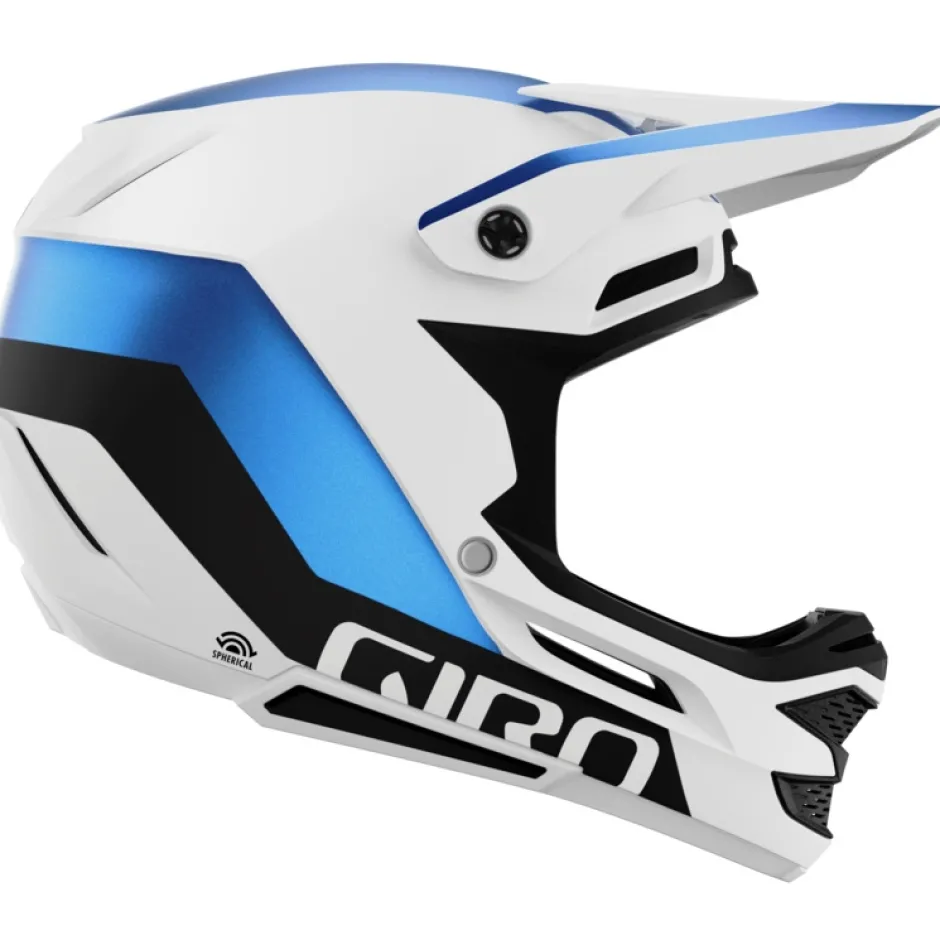 Mtb-Helmen|Downhill Helmen < Giro Insurgent Spherical Integraalhelm - matte white/ano blue
