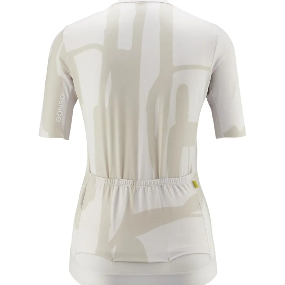 Gonso Road Dameshirt Korte Mouwen Print - Chateau Gray