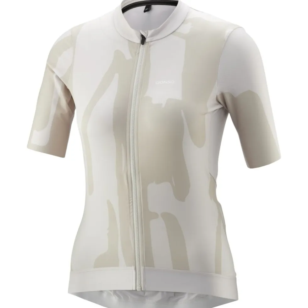 Gonso Road Dameshirt Korte Mouwen Print - Chateau Gray