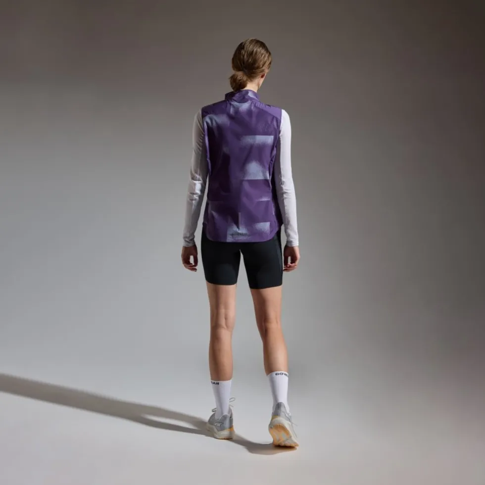 GOREWEAR Concurve Cloud Windbreaker Vest Vrouwen - mosaic purple indigo / amethyst grey DEDF