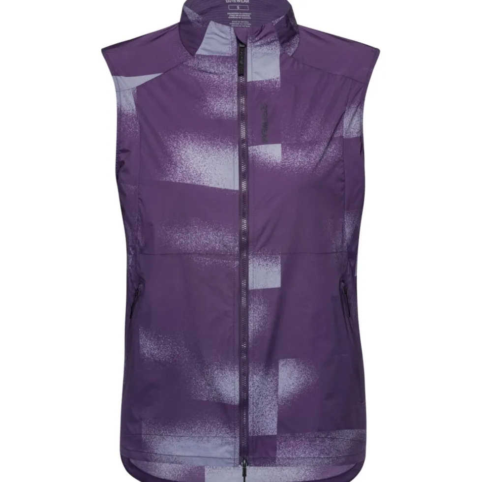 GOREWEAR Concurve Cloud Windbreaker Vest Vrouwen - mosaic purple indigo / amethyst grey DEDF