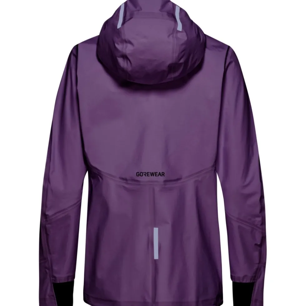 GOREWEAR Concurve Gore-Tex Logo Jas Vrouwen - purple indigo / amethyst grey DEDF