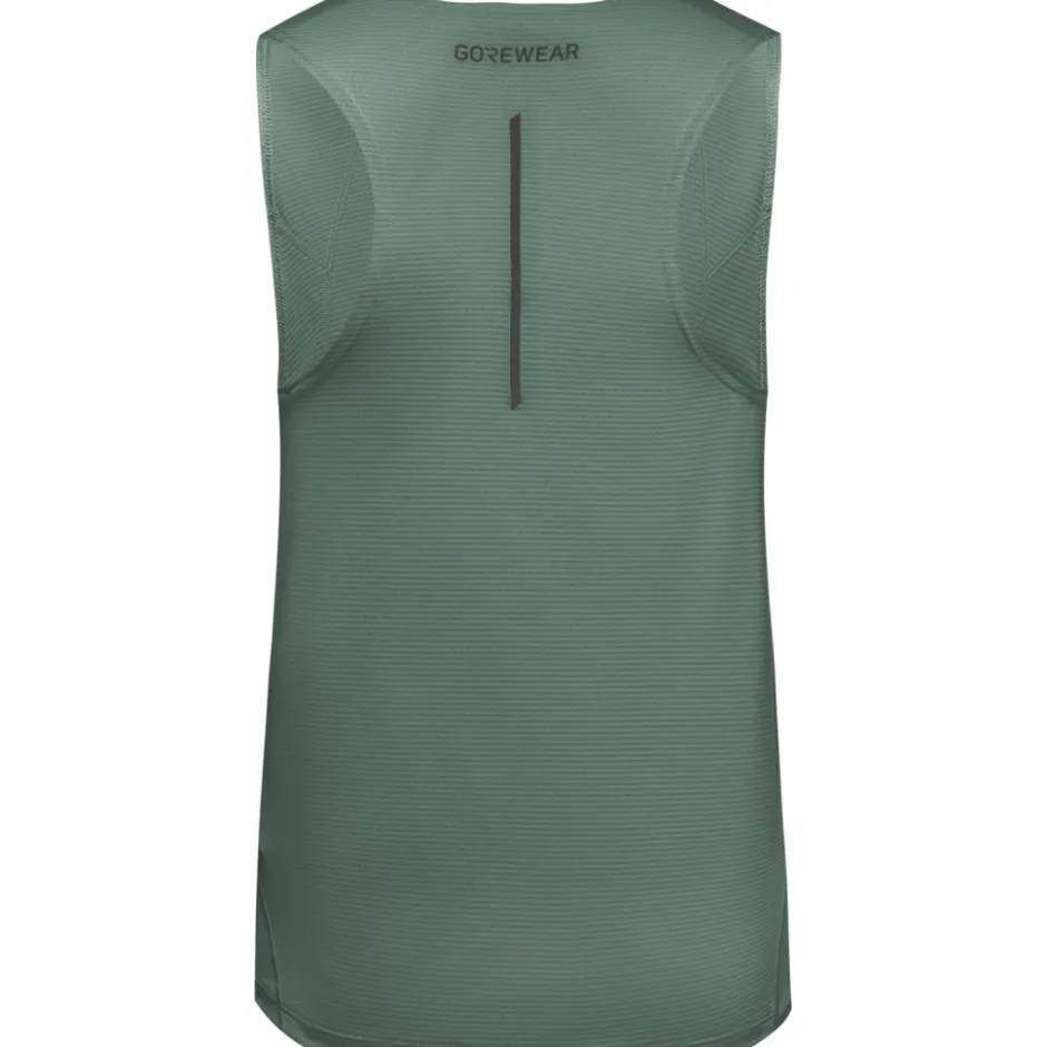 T-Shirts & Tops < GOREWEAR Contet 2.0 Tanktop Heren - ate green DH00