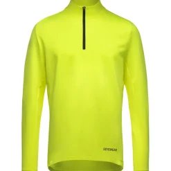 T-Shirts & Tops < GOREWEAR Everyday id 1/4-Zip Shirt et Lange ouwen Heren - neon yellow 0800