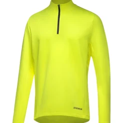 T-Shirts & Tops < GOREWEAR Everyday id 1/4-Zip Shirt et Lange ouwen Heren - neon yellow 0800