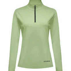 T-Shirts & Tops < GOREWEAR Everyday id 1/4-Zip hirt et ange ouwen Dae - pring green DJ00