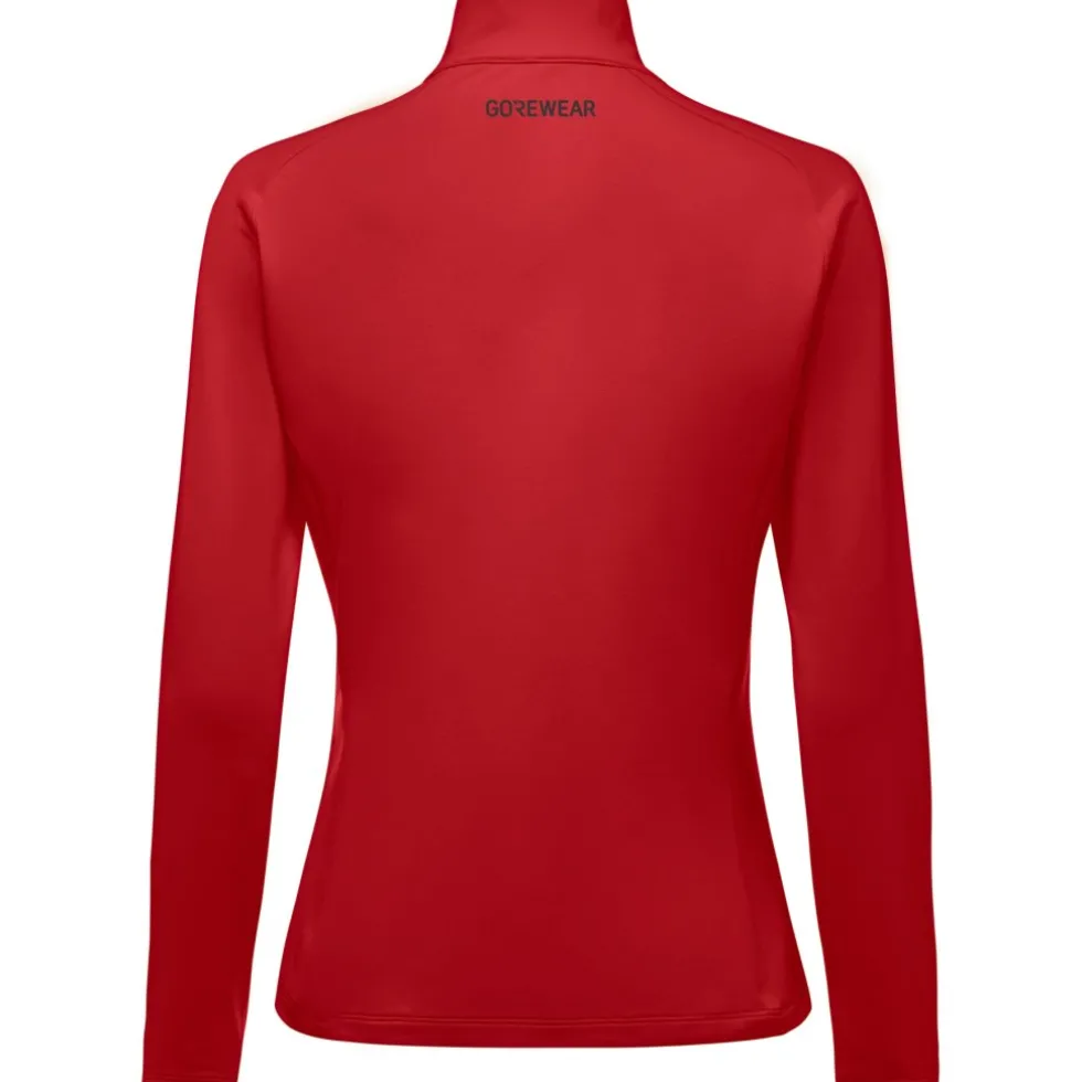 GOREWEAR Everyday Mid 1/4-Zip Shirt met Lange Mouwen Dames - lab red DC00