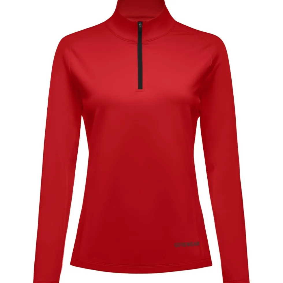GOREWEAR Everyday Mid 1/4-Zip Shirt met Lange Mouwen Dames - lab red DC00