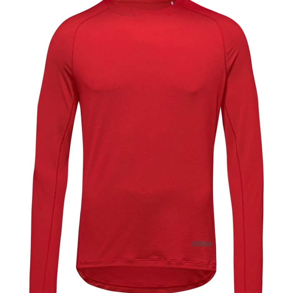 T-Shirts En Tops|T-Shirts & Tops < GOREWEAR Everyday Shirt met ange Mouwen Heren - ab red DC00