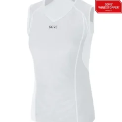 GOREWEAR GORE® WINDSTOPPER® Base Layer Shirt zonder mouwen Dames - light grey/white 9201