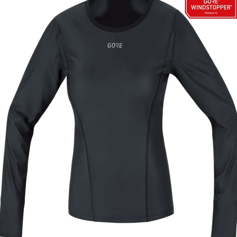 Ondergoed < GOREWEAR GORE® WINDSTOPPER® Thero Base Layer et lange ouwen Daes - zwart 9900