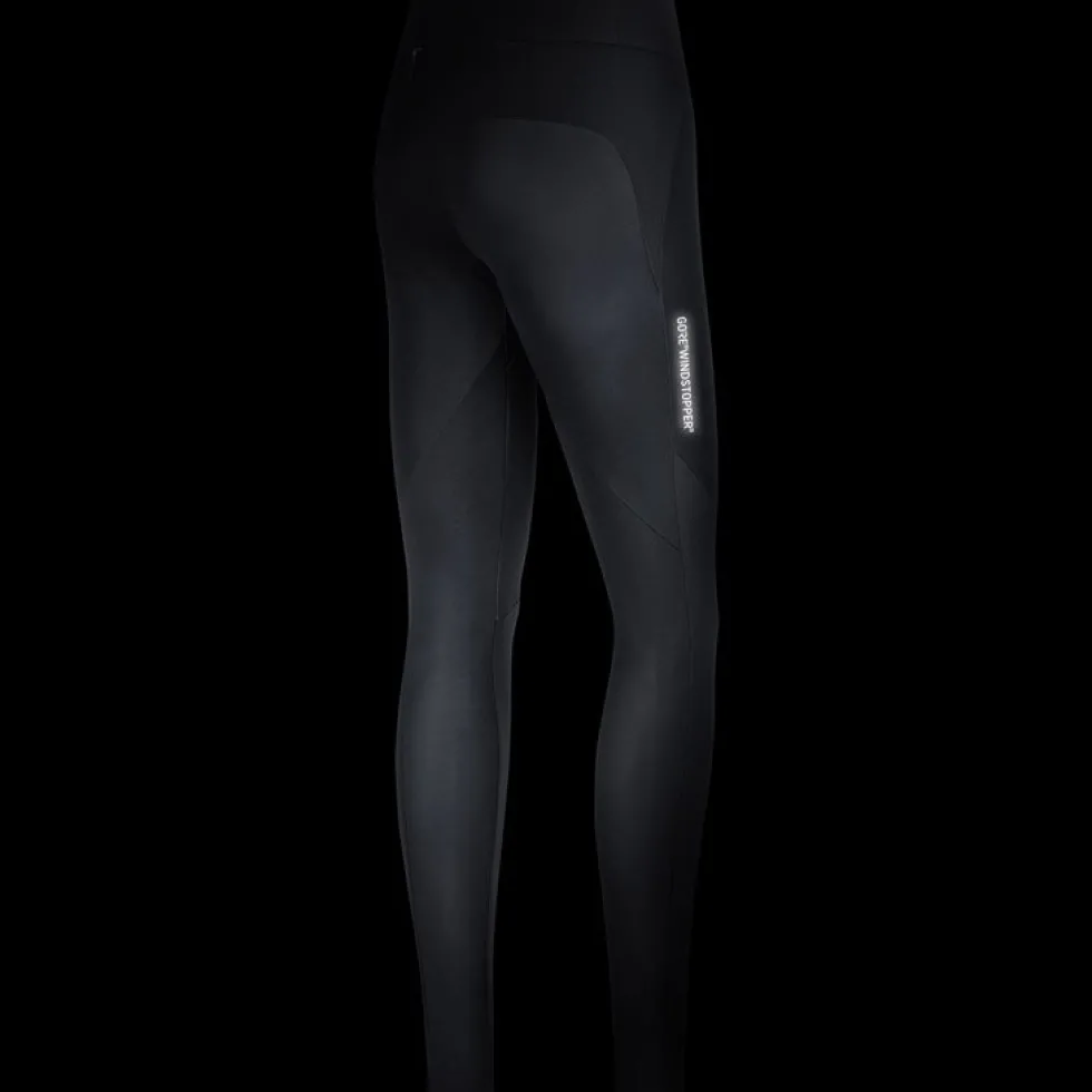 GOREWEAR R3 Partial GORE® WINDSTOPPER® Tights Dames - zwart 9900