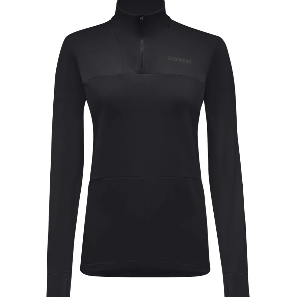 GOREWEAR Training Thermo 1/4-Zip Midlayer Dames - zwart 9900