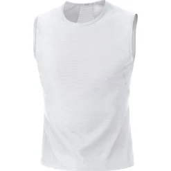 Baselayers|Ondergoed < GOREWEAR Bae ayer hirt zonder ouwen Heren - white 0100