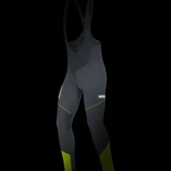 GOREWEAR C3 GORE® WINDSTOPPER® Fietsbroek met bretels Heren - zwart/neon yellow 9908