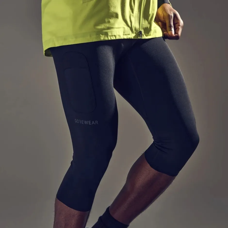 Broeken & Rokken < GOREWEAR Concurve 3/4 Tight Heren - zwart 9900
