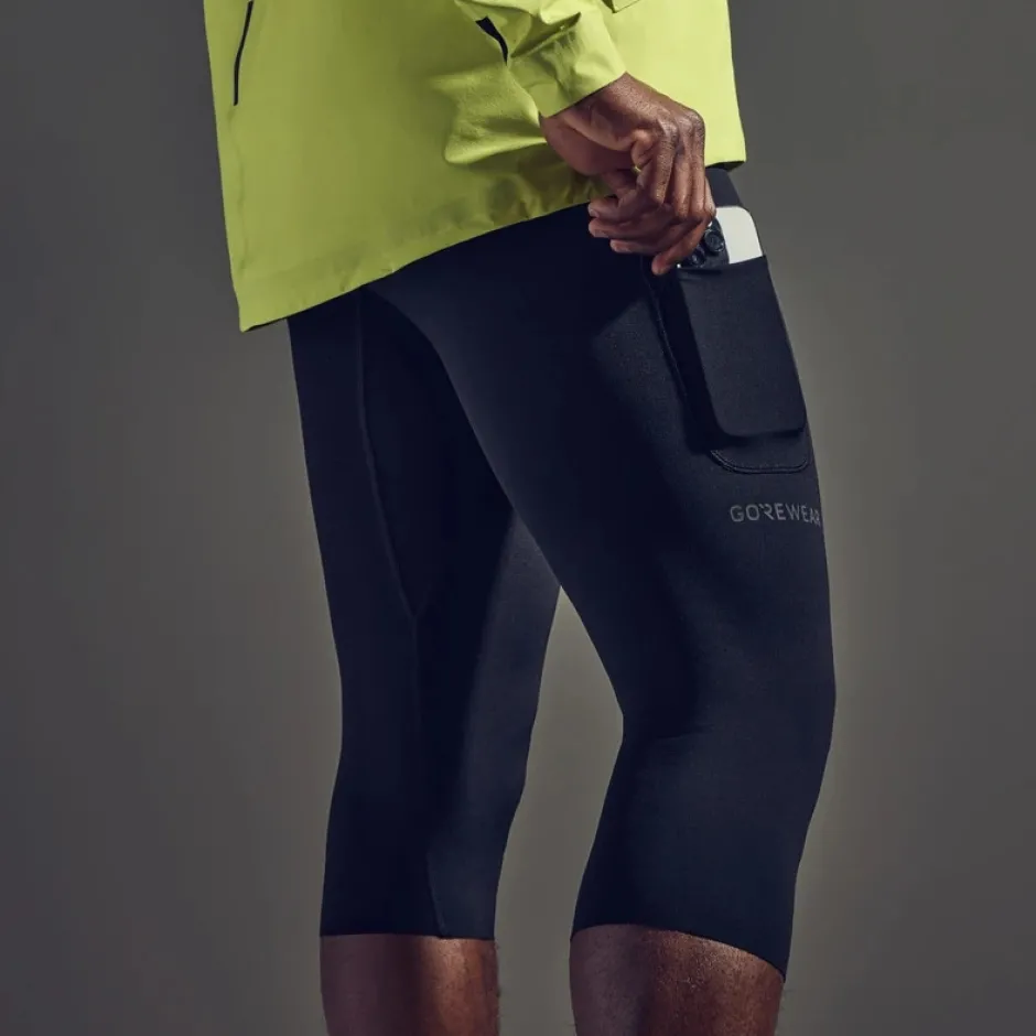 Broeken & Rokken < GOREWEAR Concurve 3/4 Tight Heren - zwart 9900