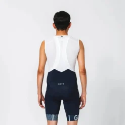 GOREWEAR C5 Opti Fietsshort met bretels + Heren - orbit blue/white AU01