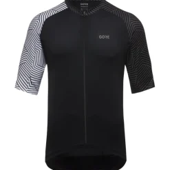 GOREWEAR C5 Shirt met Korte Mouwen Heren - black/white 9901