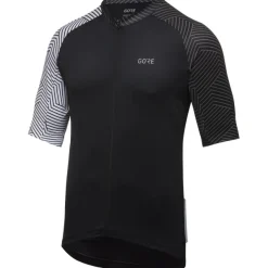 GOREWEAR C5 Shirt met Korte Mouwen Heren - black/white 9901