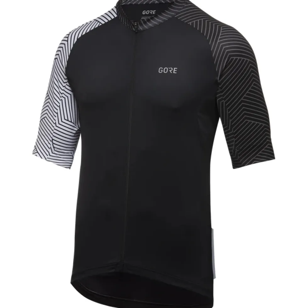 GOREWEAR C5 Shirt met Korte Mouwen Heren - black/white 9901