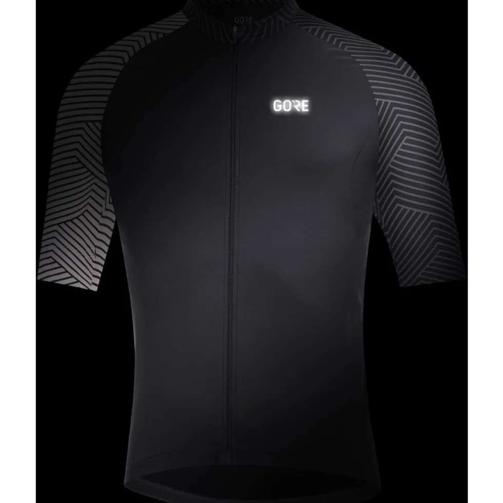 GOREWEAR C5 Shirt met Korte Mouwen Heren - black/white 9901