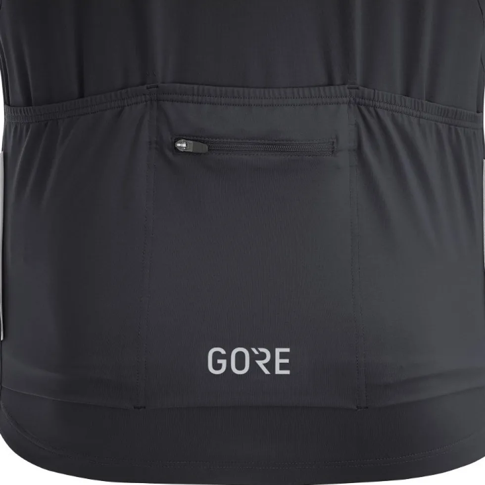 GOREWEAR C5 Shirt met Korte Mouwen Heren - black/white 9901