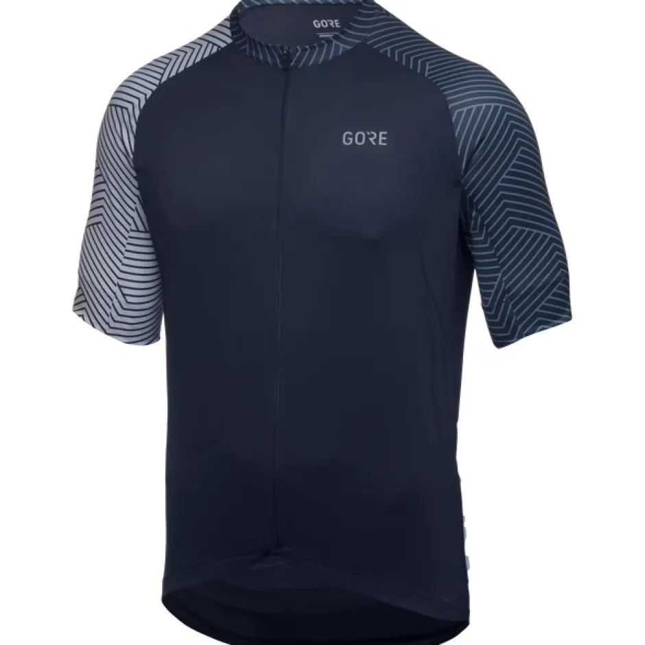 Wielershirts < GOREWEAR C5 hirt et Korte ouwen Heren - orbit bue/white AU01