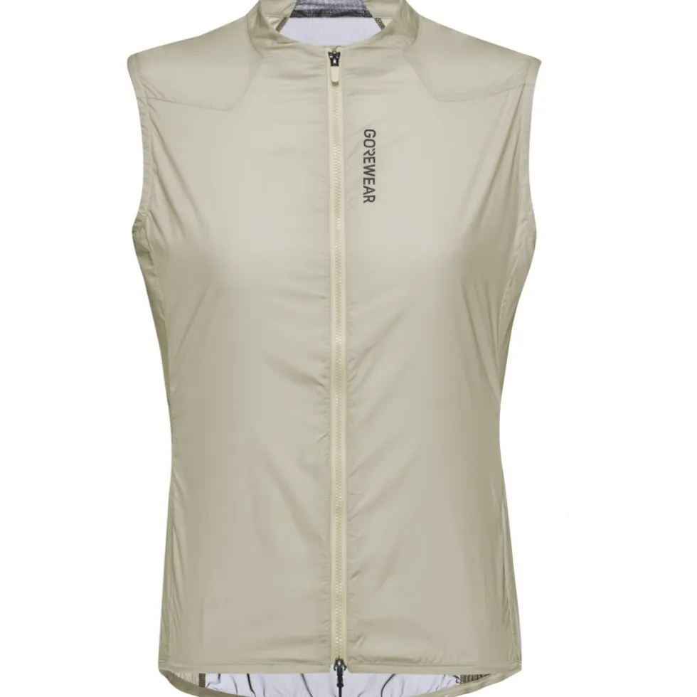 GOREWEAR Distance Windbreaker Vest Dames - tech beige BG00