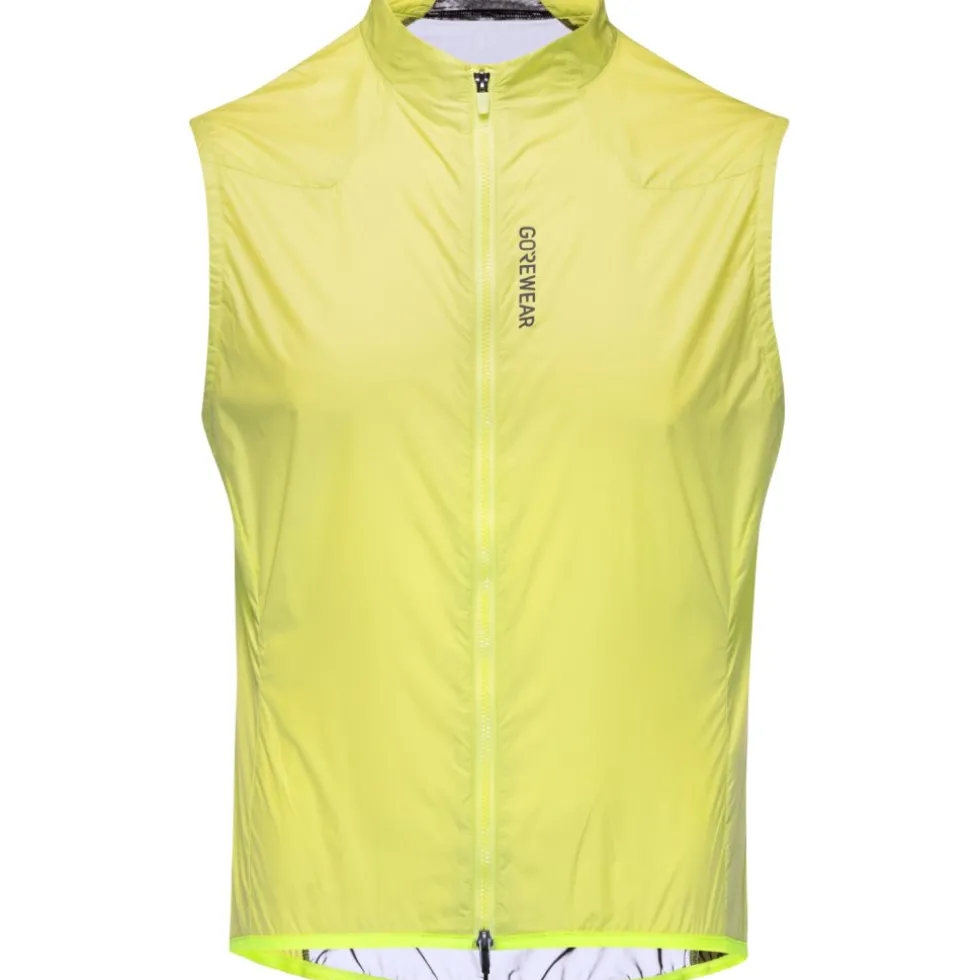 GOREWEAR Distance Windbreaker Vest Heren - lime yellow CB00